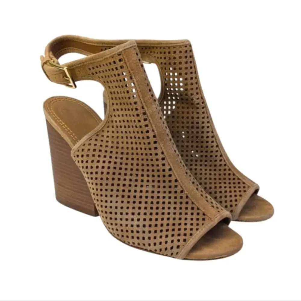 Tory Burch Jesse Block Heel Booties GUC $368 Size 8M    S3370